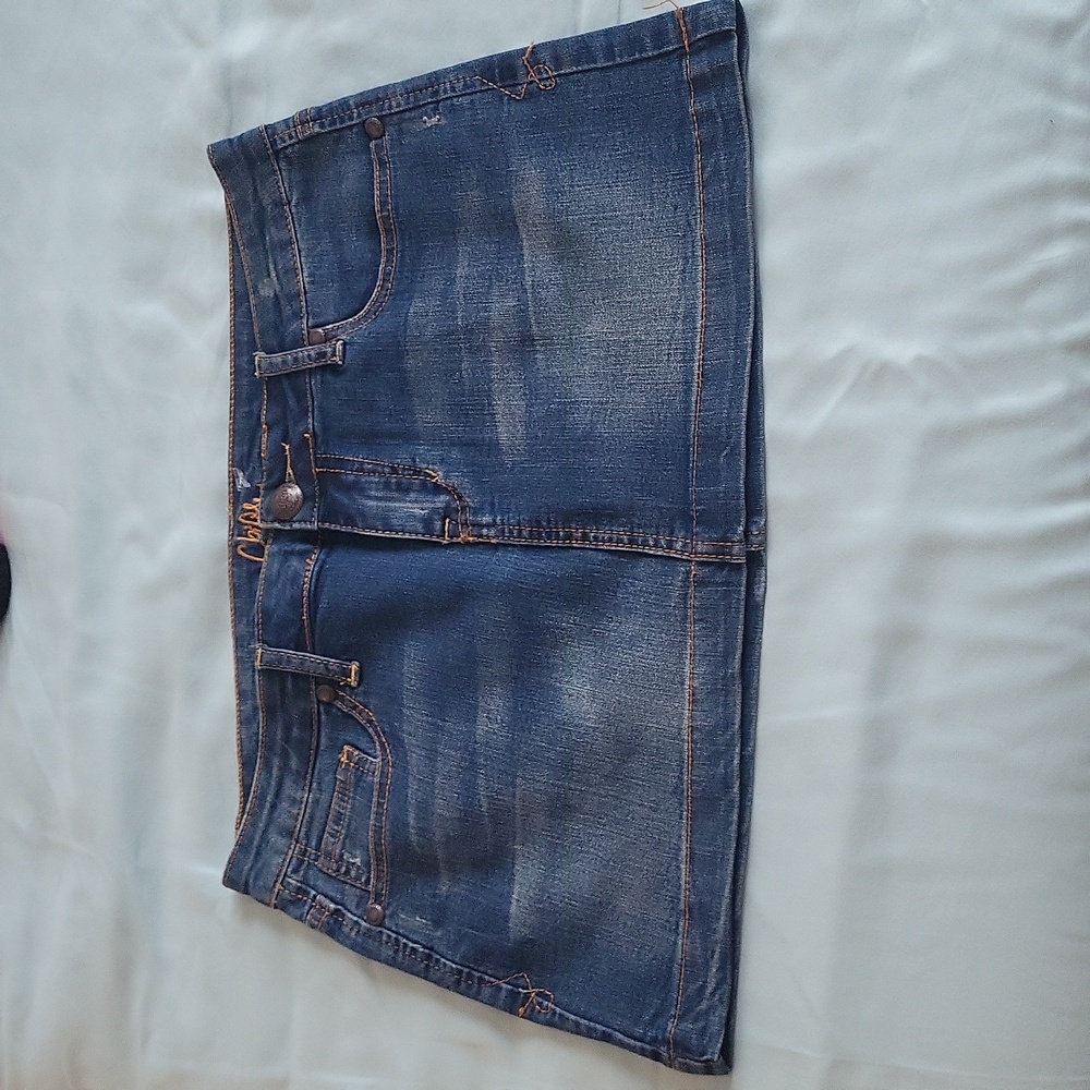 Nwt denim mini skirt